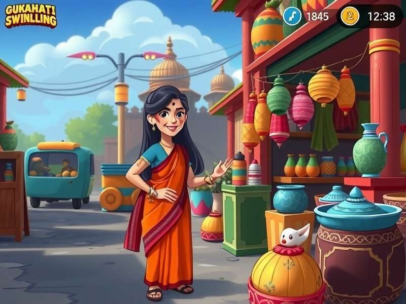 Guwahati Swindling Stars character design showcasing Indian ethnic diversity